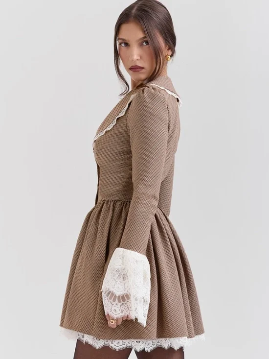 House of CB Check Mini Dress - Picture 3 of 7